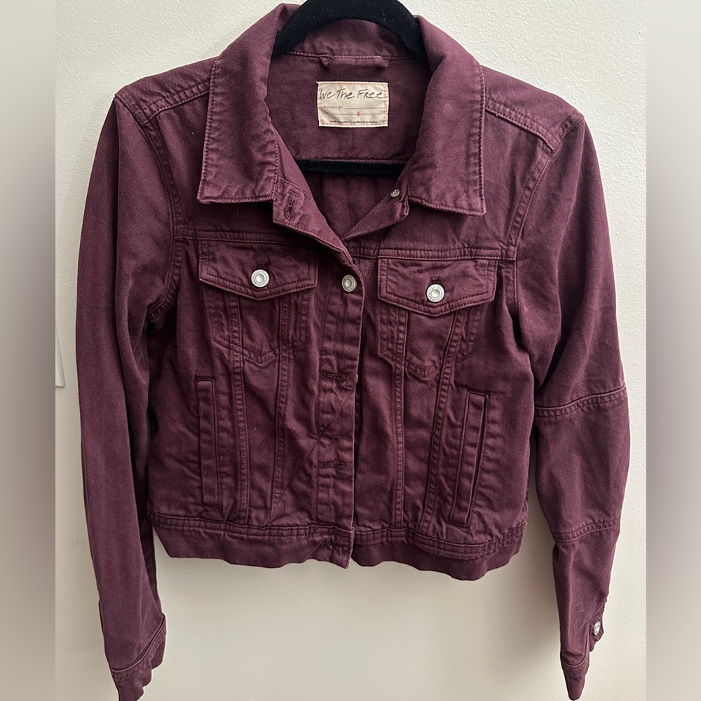 Live The Process Deep Purple Jean Jacket